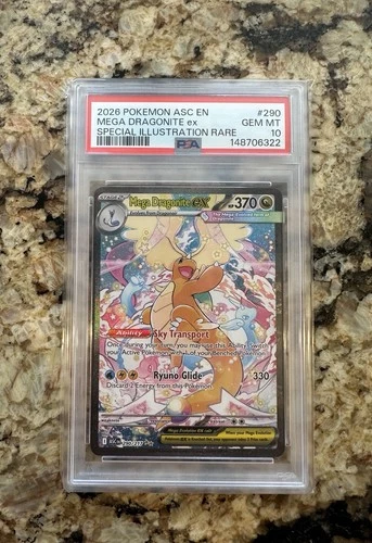 Pokémon Mega Dragonite ex 290/217 Ascended Heroes PSA 10