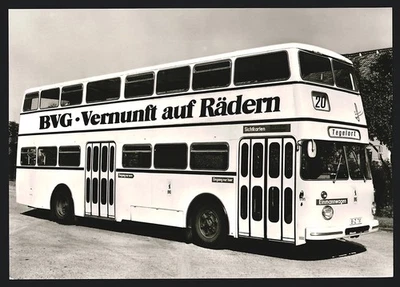 6 photographies vue Berlin, carte postale photo série autobus BVG, bus -... - Photo 1/4