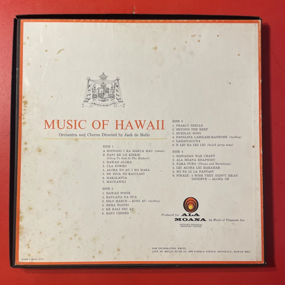 Ala Moana Presents Vol. 1 пластинка долгоиграющая Music Of Hawaii 2 X Polynesia Inc. Стерео + книга EX - Изображение 2 из 4
