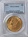 1904  $20 Gold Liberty Head Double Eagle - PCGS MS64