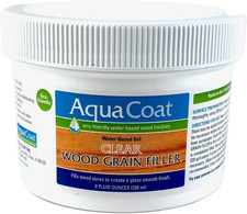 Aqua Coat Water-Based Clear Wood Grain Filler...