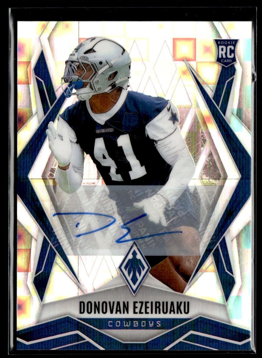 2025 Panini Phoenix Rookies Pandora Donovan Ezeiruaku RC Auto #209
