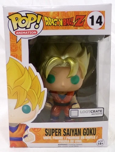 Funko Pop! Dragon Ball Z 14 Super Saiyan Goku Loot Crate Exclusive Animation