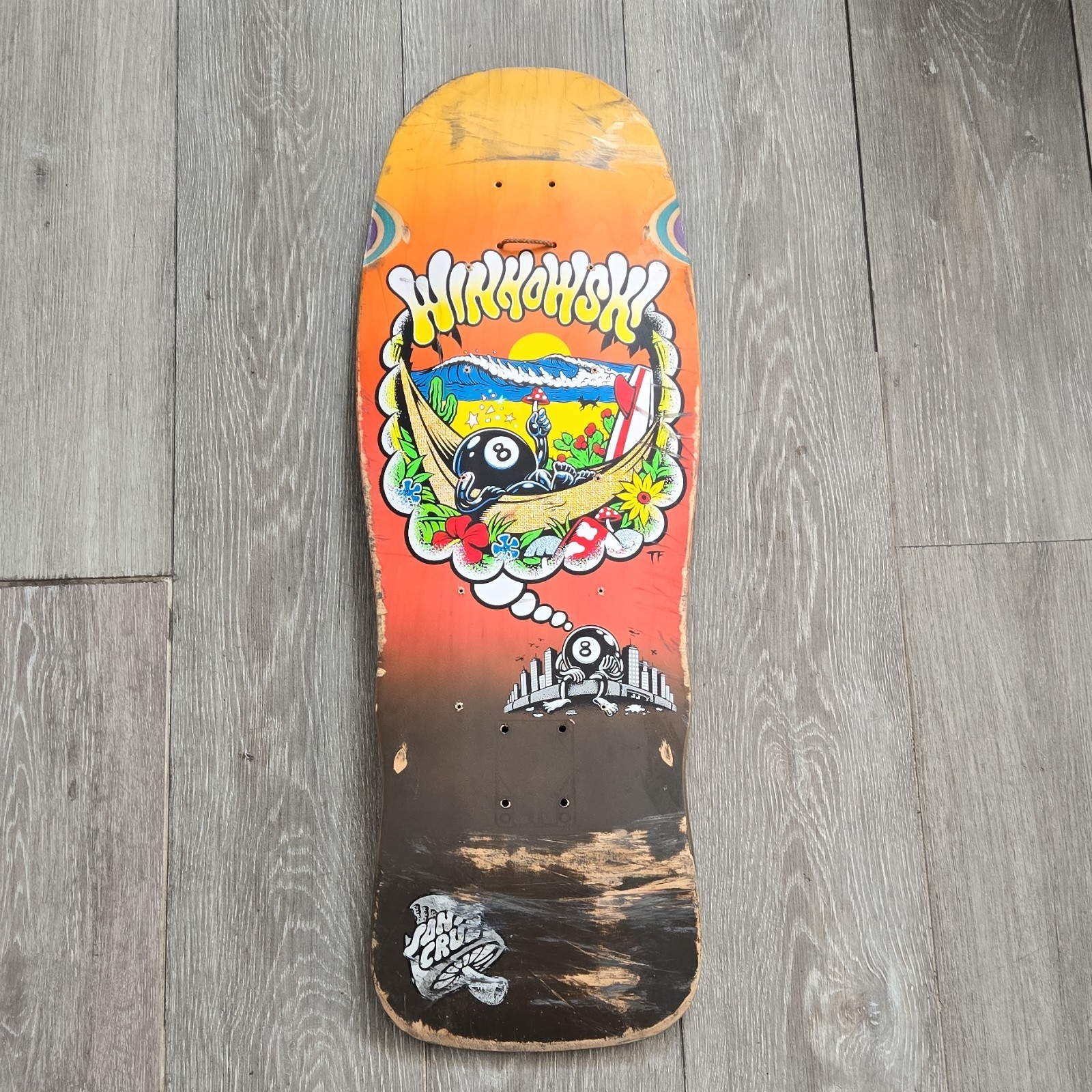Deck 80s Orange/black Graphic