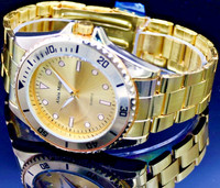 Alain Miller Herren Armband MäNner Uhr Gold Farben Im Sportlichem Design Neu