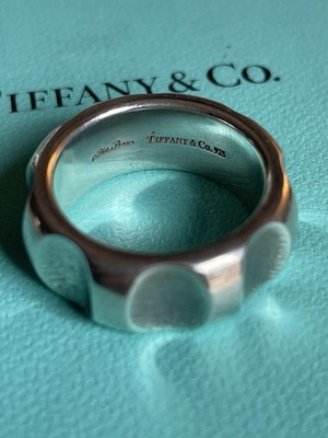 Tiffany & Co. Wide Groove Ring Sterling Silver Band by Paloma
