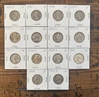 90% Silver Washington Quarters Lot of 14 - Mixed Years 1939-1964