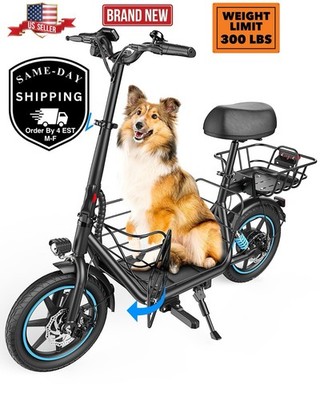 Gyroor C1Plus Electric Scooter 1000W(Peak) With Removable Two Baskets for Pets