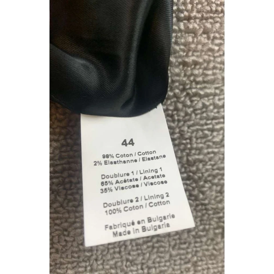 Sonia by Sonia Rykiel Womens Size 44 Blue Velvet A Line Mini Skirt Patch Pockets - Image 4 of 4