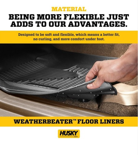 Husky Liners Weatherbeater Floor Mats | Fits 2016-2024 Volvo XC90 | Front & 2nd - Picture 2 of 18