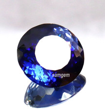 Natural Round Cut Certified Loose Gemstone Royal Blue Sapphire 18 Ct Best Offer