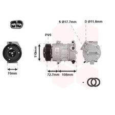 Kompressor Klimaanlage für Opel Corsa D 1.3 CDTi 1.7 Fiat Grande