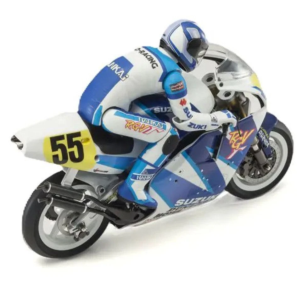 Kyosho 34935T1 1/8 RC Electric SUZUKI RGV 1992 Motorcycles Hanging On Racer Kit - Image 2 of 4