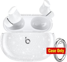 Clear Glitter Shockproof TPU Case for Beats Studio Buds 2023, Earbuds Cover