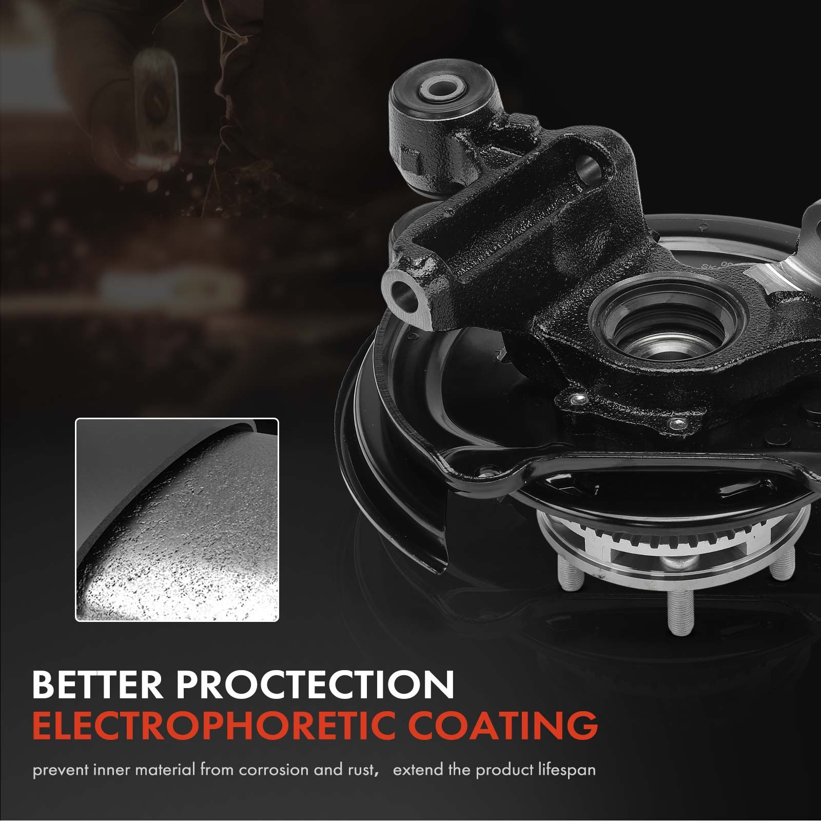 Rear LH Side Steering Knuckle Assy for Subaru Forester 1998-2001 Legacy Impreza