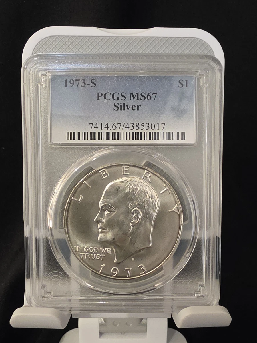せ*ち様 アメリカ 銀貨 フルーフ 1973-S アイゼンハワーダラーPR69 せ