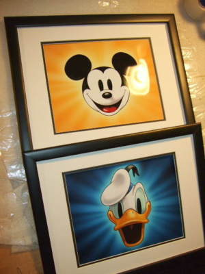 【希少】Mickey Magazine 1958年 ドナルド 額装 ⚫ (2) Disney Donald Mickey Title Card images NEW Frame vintage