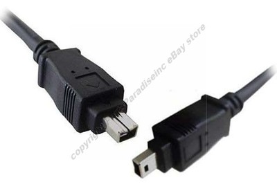 6ft 4pin Male~M IEEE1394a Firewire/iLink/DV 400mbs Cable/Cord Printer/Mac/Apple 