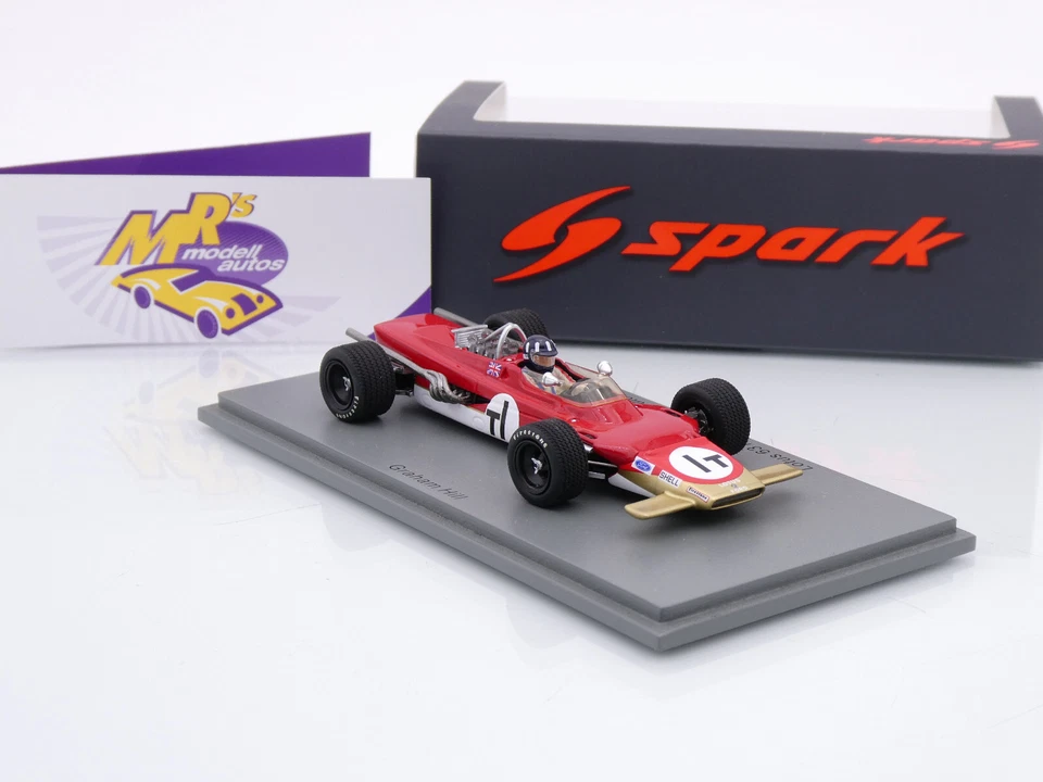 Spark S6350 # Lotus 63 F1 #1T Practice 63-01 Dutch GP 1969 " Graham Hill " 1:43 - Bild 4 von 4