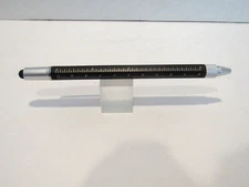 TERZETTI LEVELER BALLPOINT PEN WITH STYLUS AND RULER- BLACK- MULTI FUNCTION