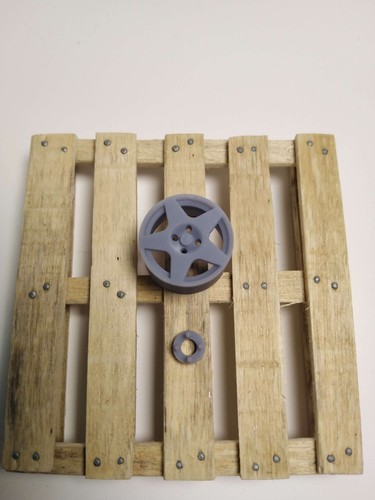 Lot de 4 jantes pour maquette voiture 1/24 1/18 (Compomotive MO5) - Picture 2 of 4