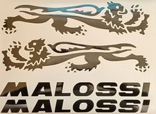 KIT ADESIVI MALOSSI 4 pz. 30cm NERO LUCIDO  [ VERNICIABILE ]🎨