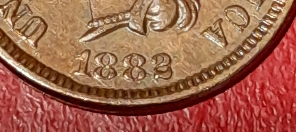 1882 Indian Cent Snow-3 RPD - Image 4 of 4