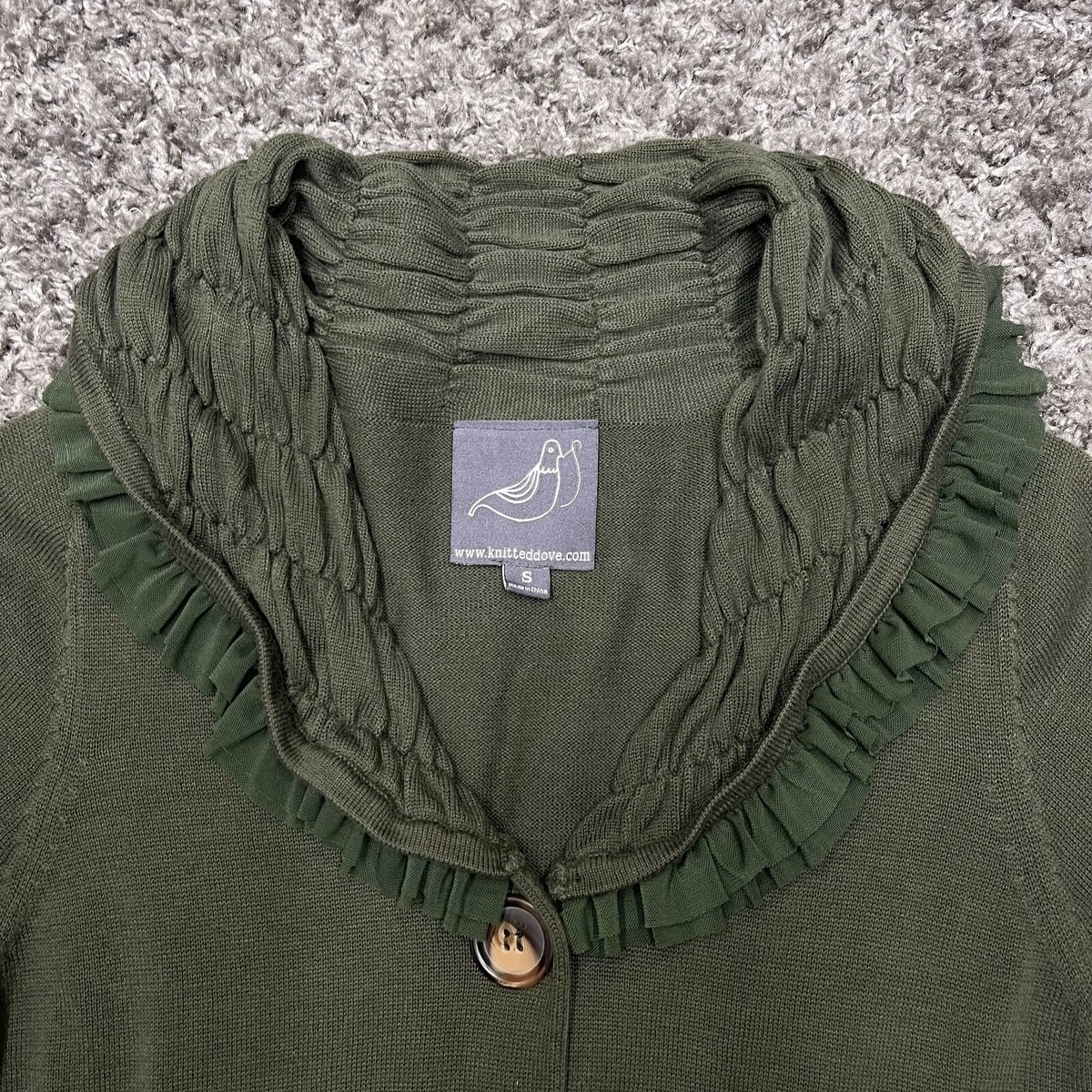 Knitted Dove Sweater Dress Womens Small Olive Green Long Sleeve Button Front | eBay Knitted Dove Sweater Dress Womens Small Olive Green Long Sleeve Button Front | eBay