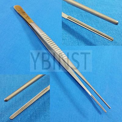 O.R GRADE AUTOCLAVABLE PACIVATED DEBAKEY ARTERY ATRAUMATIC TISSUE FORCEPS 8'' 