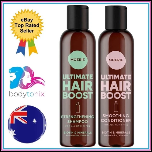 ULTIMATE HAIR GROWTH SHAMPOO + CONDITIONER Biotin Minerals Amino Acids Vitamins