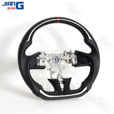 Hydro Dip Carbon Fiber Sport Flat Steering Wheel For 2013-2017 Infiniti Q50l Q50