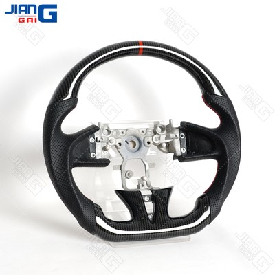 Hydro Dip Carbon Fiber Sport Flat Steering Wheel Fit Infiniti Q50 Q50L 2013-2017