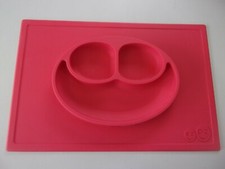 EZ PZ Silicone Non Slip Eating Mat Toddler Baby Happy dishwasher microwave safe