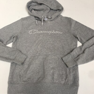 CHAMPION HOODIE BOYS GIRLS Unisex GREY Jersey Medium