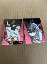 1997 Certified RED Scott Spiezio #128 & Tony Clark #18 Baseball Cards (b2)