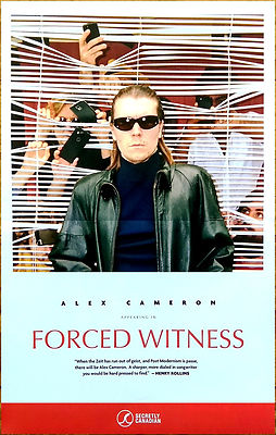 ALEX CAMERON Forced Witness Ltd Ed RARE New Tour Poster! Synth Pop