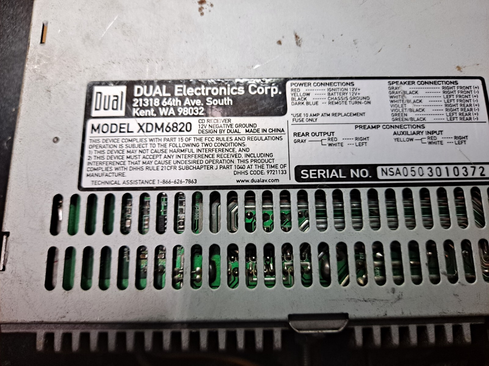 Dual XDM6820 CD/MP3/WMA Car Radio eBay