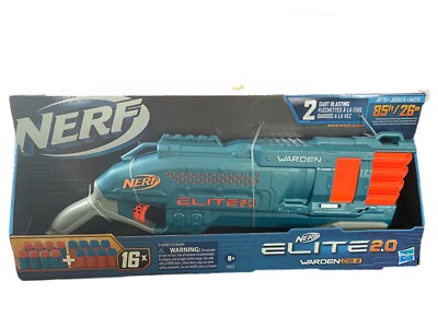 Nerf Elite 2.0 Warden DB-8 Blaster, 16 Nerf Darts