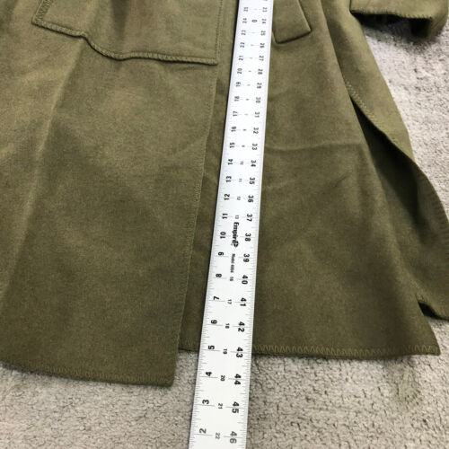 3.1 PHILLIP LIM Jacket Womens Medium /Large Wrap Blanket Coat Green Casual $1350 - Picture 5 of 15