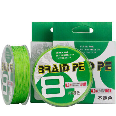 100M Super Strong PE Lines Braided Sea Wear-resisting Fishing Line 8 Strands NEW