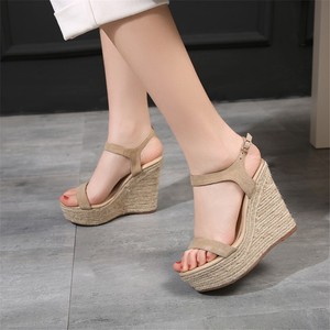 rope platform sandals