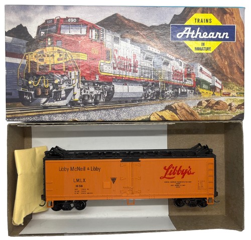 KIT FRIGORÍFICO ATHEARN HO GAUGE 5228 40' - WOOD LIBBYS 1656 VAGÓN CONSTRUIDO EN CAJA | Zustand: Used
