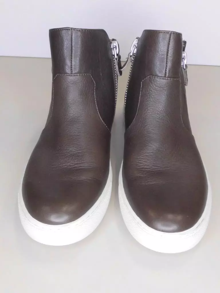 BASKETS HAUT DE GAMME GENTLE SOULS KENNETH COLE cuir marron Carole 8M
