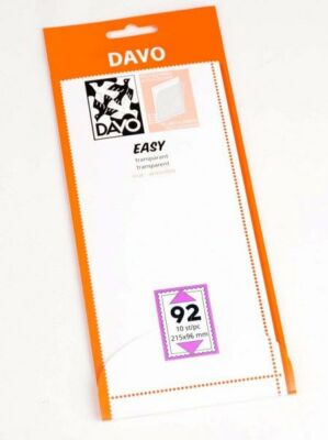 DAVO 42092 Easy Mounts Streifen transparent T92 (215 x 96) 10-tlg.