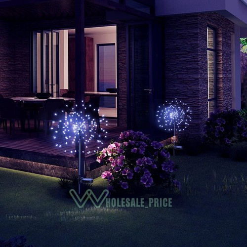 150 LED Solar Fire Flower Lights Outdoor Waterproof Path Lawn Garden Decor Lamp - Picture 31 of 58