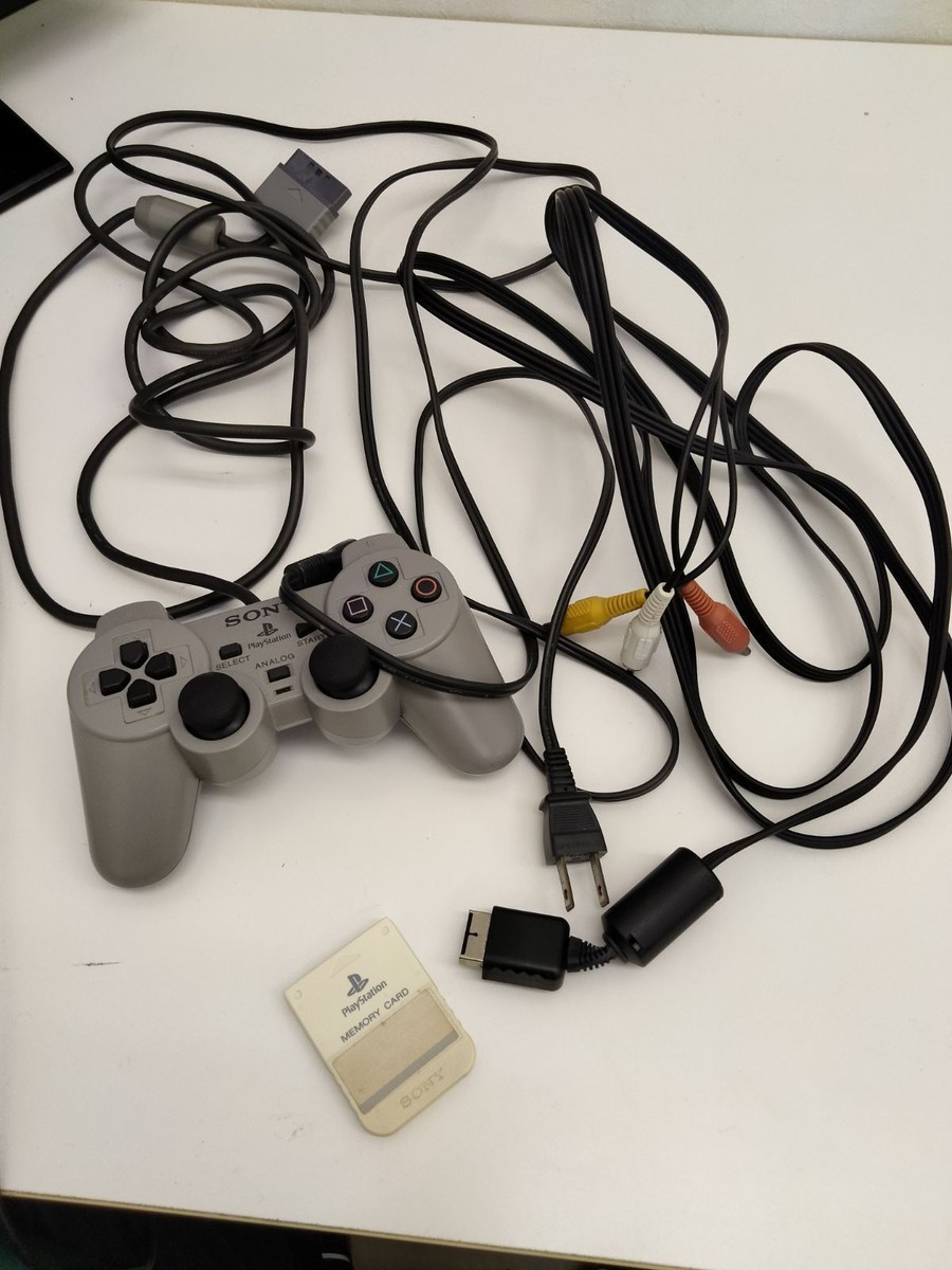 PlayStation - PlayStation1カセット付き Sony PlayStation 1 PS1 Console Complete Set Japan w/ 4 Games