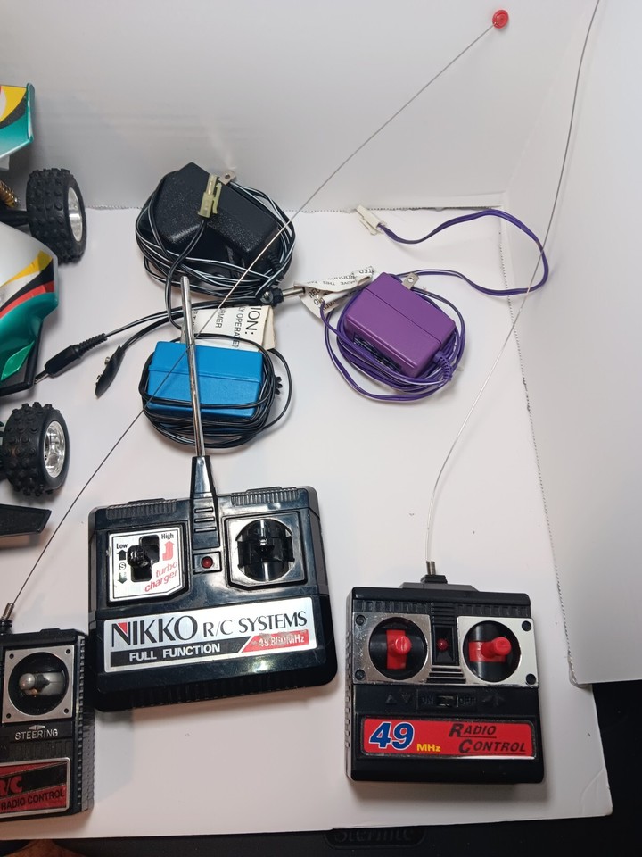 Vintage Rc Cars Controllers Chargers Nikko Tyco Used Parts Repair