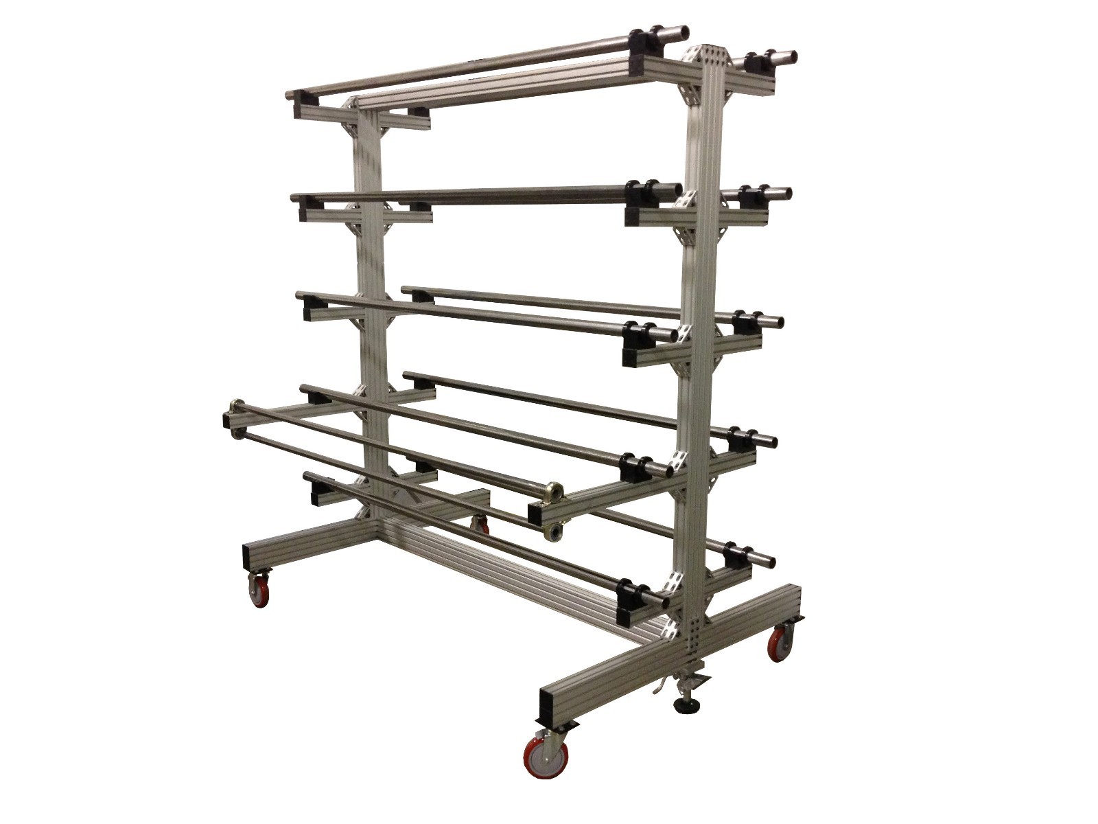 MAIMIN 10 ROLL MATERIAL PORTABLE ROLL HOLDER / RACK ON CASTERS | eBay