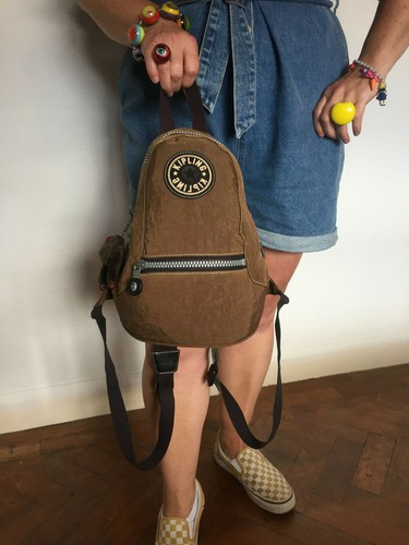 BROWN BACKPACK RUCKSACK BAG 