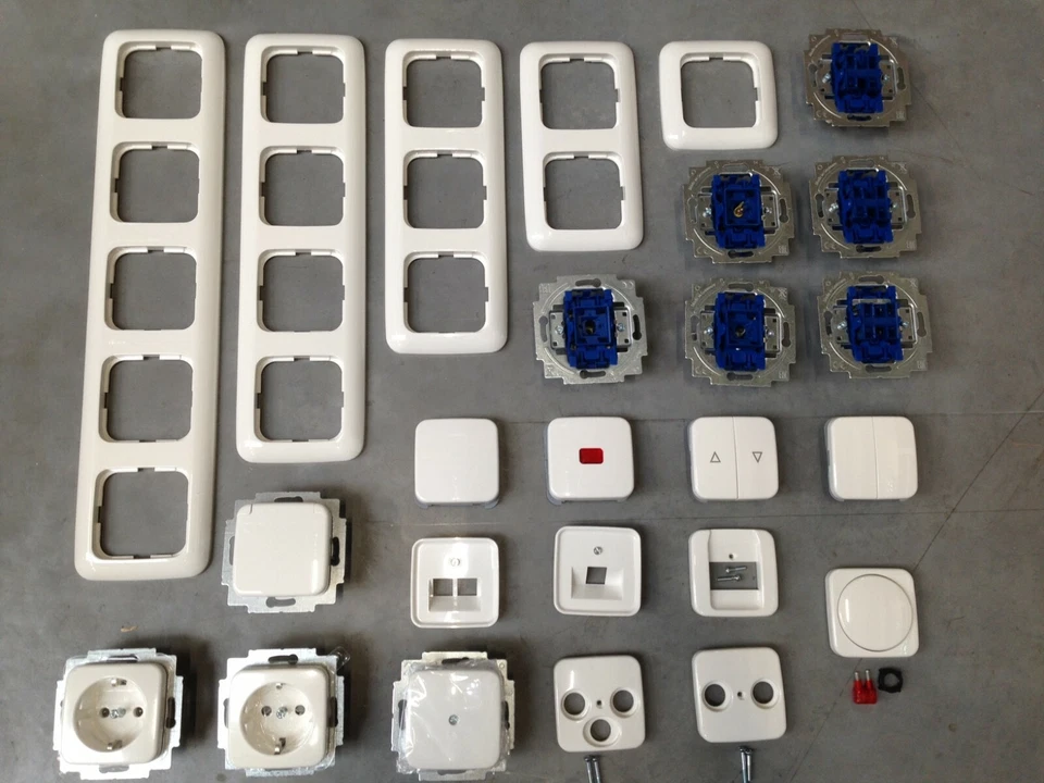 BUSCH-JAEGER Busch Jaeger Schalter Steckdose Rahmen UP Reflex Si alpinweiß – wählbar